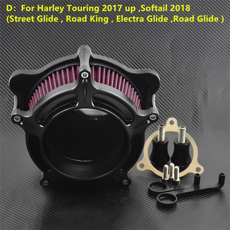 

Motorcycle Air Filter Cleaner System Intake Kit For Harley Sportster Iron XL883 XL1200 Touring Road Glide Softail Dyna FXDLS FLH Red D Air Filter