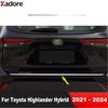 For Toyota Highlander XU70 Kluger Hybrid - 2024 Steel Rear Trunk Lid Cover Trim Tailgate Molding Strip Car Accessories