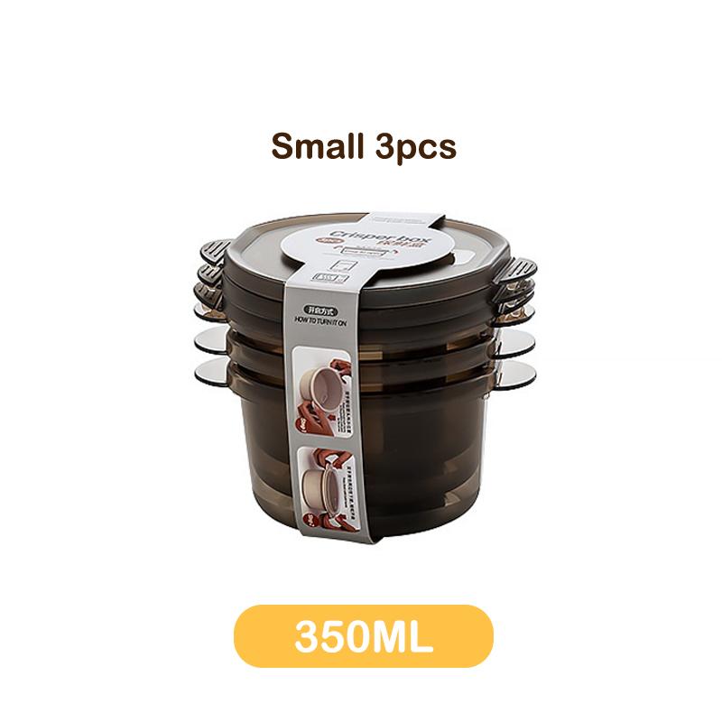 Контейнеры для хранения в холодильнике пищевые безопасные для заморозки кухонные коробки для хранения круглые с крышками для фруктов и овощей 1440₽