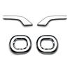 KMONDER Front Fog Garnish for Suzuki New Spacia Custom Fog Lamp Fog Eye Line Exterior Custom Hybrid Spacia Custom Compatible with mk54s (4-Piece Set)