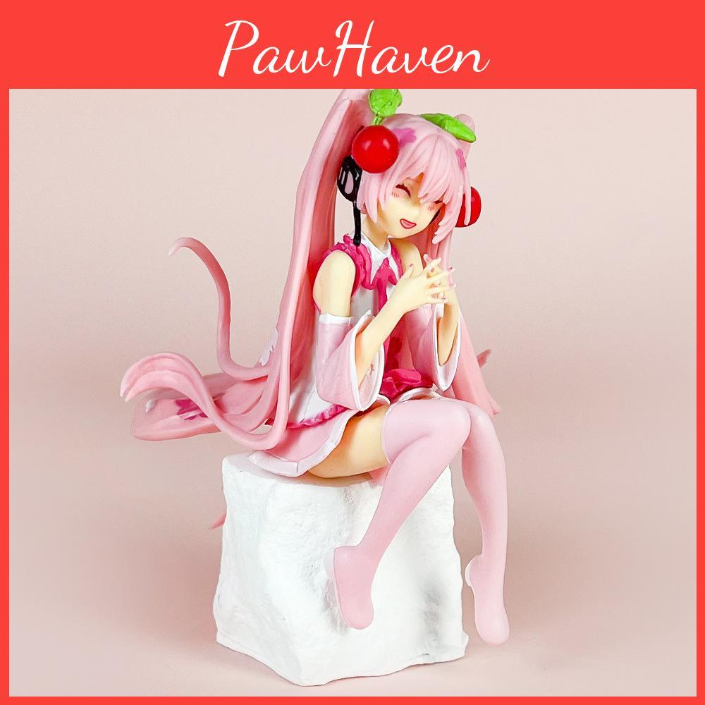 Sitting Posture Hatsune Model Ornament With Theme For Teens Gifts