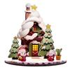 DIY Wooden Assembled Christmas Cartoon House Ornament Painted Decoration Children's New Year Gift
