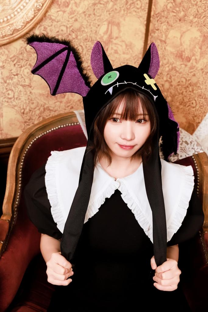Clearstone Fledermaus-Flip für Halloween Cosplay Hut, Unisex, Schwarz,