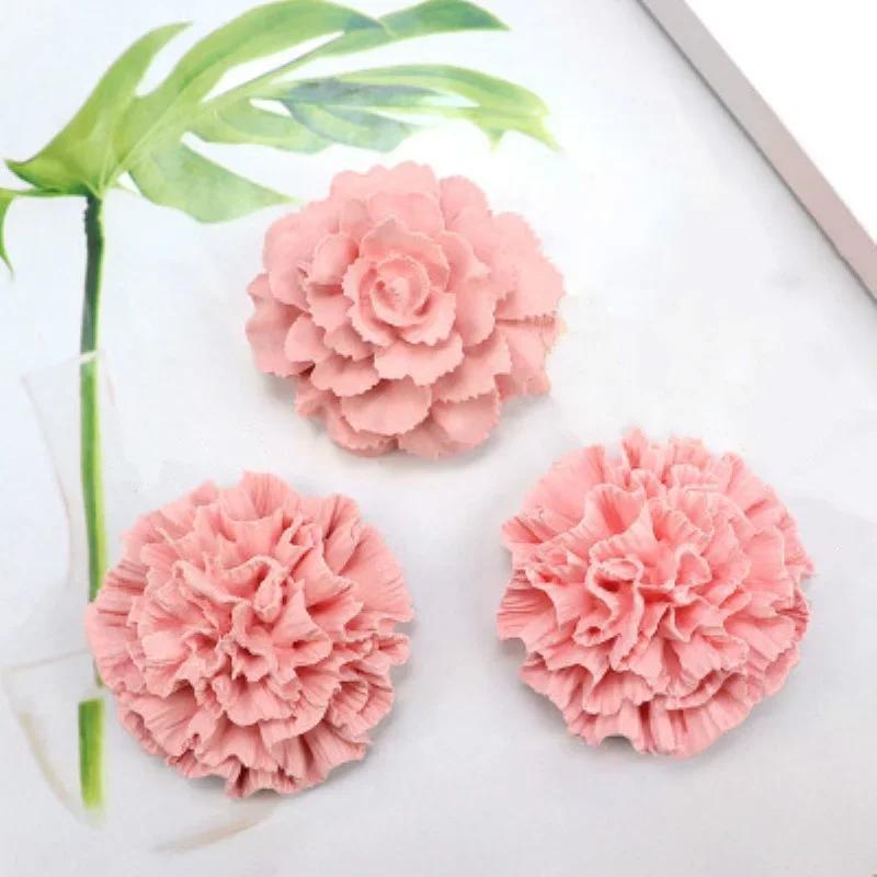 Carnation Silicone Mold Decoration Flower Mold Homemade Aromatherapy Plaster Mold HandmadeSoap Molds Diy Diffused Stone Molds