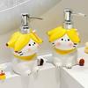 370ml Seifenspender Cartoon-Katze Lotion Spender Badezimmer Keramik Drucktyp Handseife und Duschgel separate Flaschen
