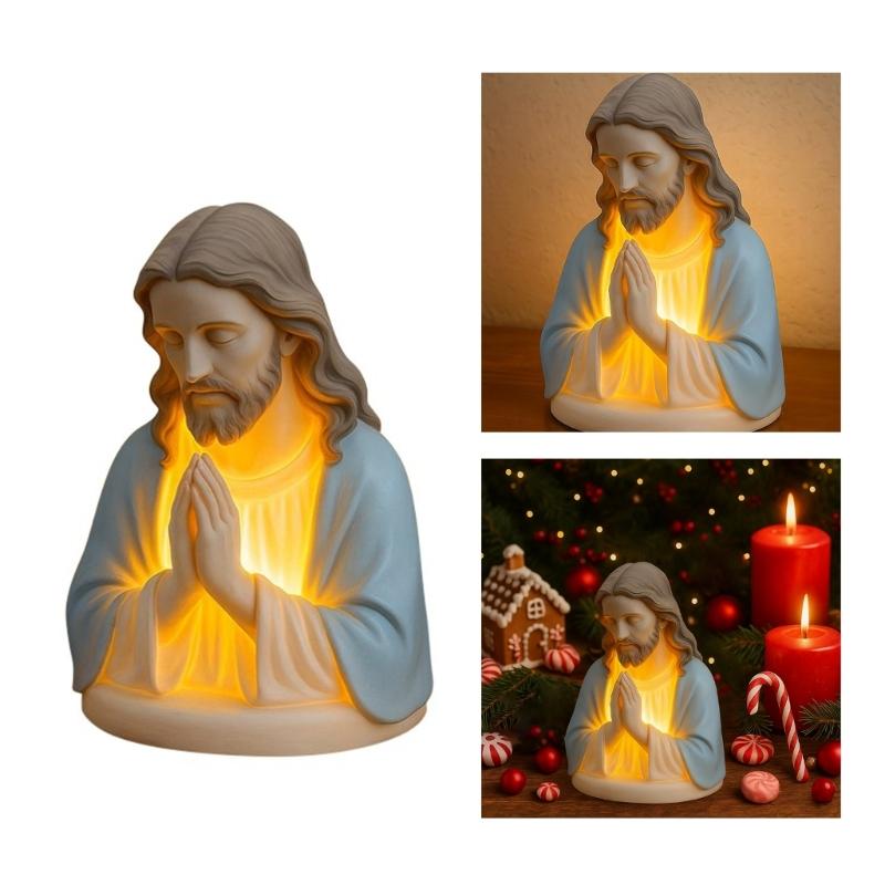 Christ Jesuses Night Lights Decorative Table Lamp Catholic Home Decoration Religious Gift,Religious Statue Lamp Unisex