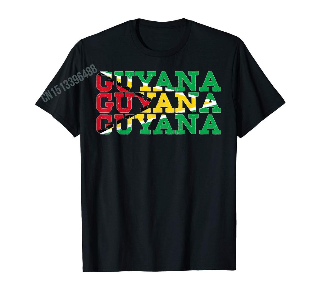 Men Women T Shirt GUYANA Guyanese Flag Sports Lovers TShirt Tees Unisex