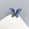 925 Sterling Silver Blue Butterfly Enamel Ring: Retro, Exquisite, Personalized Jewelry