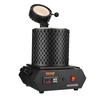 Four de fusion de l'or, 1350 W, Température maximale de 1150 °C, Four de fusion électrique numérique avec creusets en céramique de 1 kg et 3 kg, Pinces à creuset, et