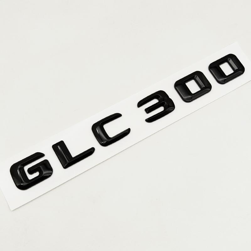 3d ABS Black Logo GLC 43 63 63S 200 220 300 Emblem Car Rear Trunk Letters Sticker for Mercedes Benz X253 GLC Class Accessories