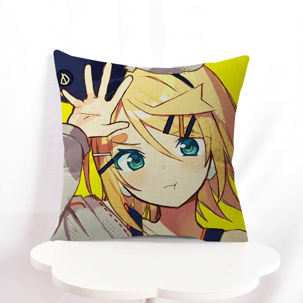 K-kagamine Rin Cartoon Pillowcase Toon Gift Cushion Cover Bedroom Home Sofa Chair Seat Decor Pillow Case