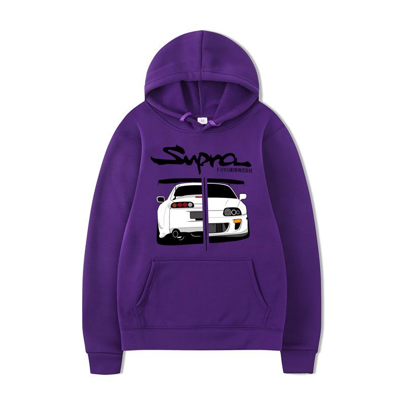 New Men's Daily Sweater, Header D Racing Autumn Sweater with Hat