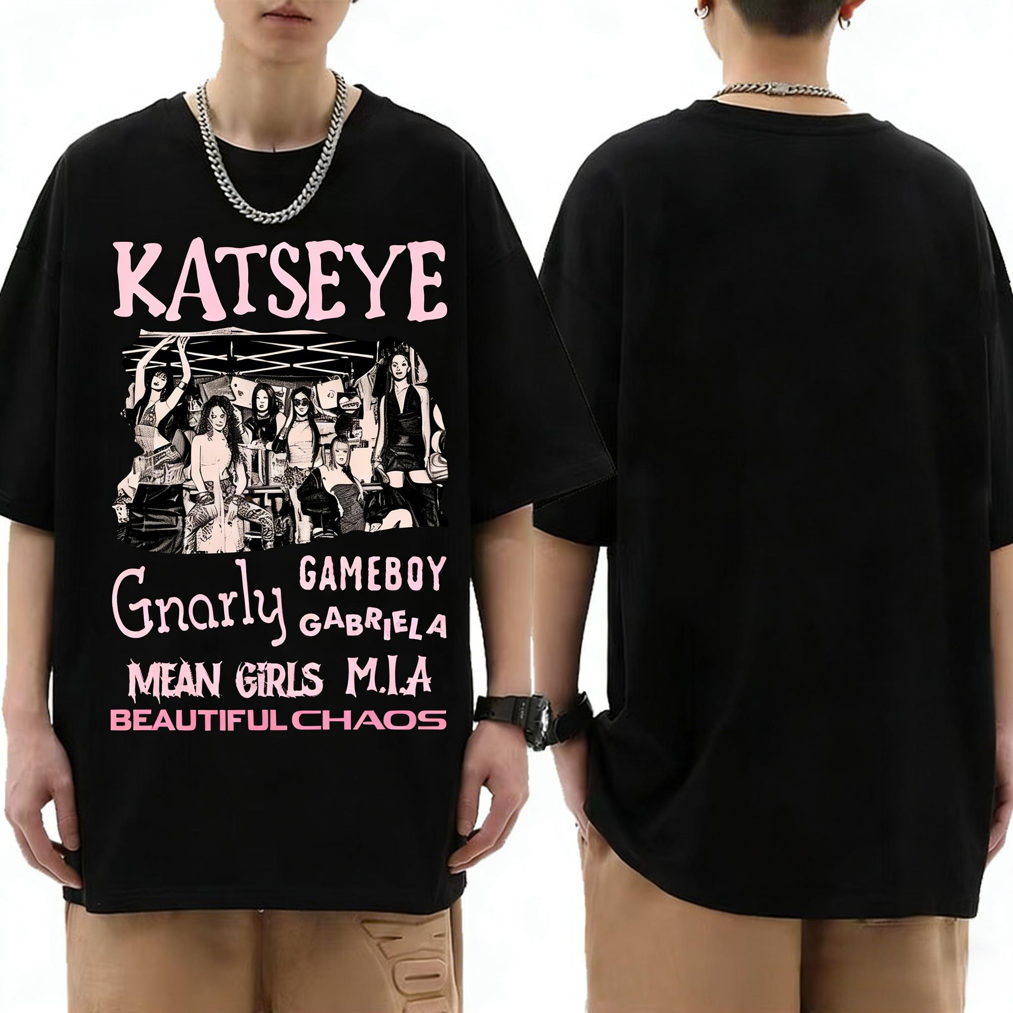 

Retro Katseye Beautiful Chaos Tshirt Kpop Tee Gift for Woman Man Oversized Graphic Short Sleeve Shirt Unisex Men Women Summer M