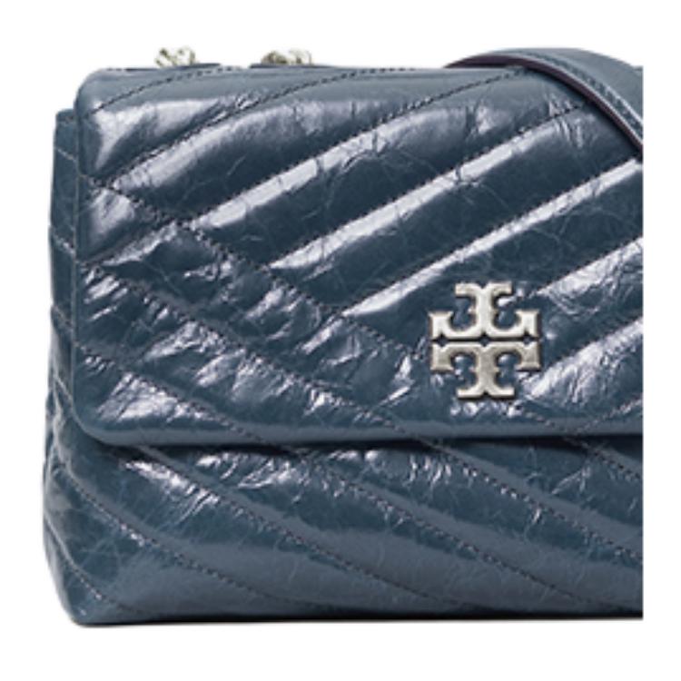 Tory Burch Kira Chain Lambskin Crossbody Shoulder Bag Women Bags Dark-Blue 75447-449