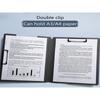 1Pcs Waterproof Fold with Double Clips Clipboard A4 File Cover Folder Write Draw Pad Clip Organizer Office Supplies