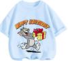 New Fashion Trend Tom And Jerry T Shirt Summer Casual Daily Tops Cartoon Print For Young Children