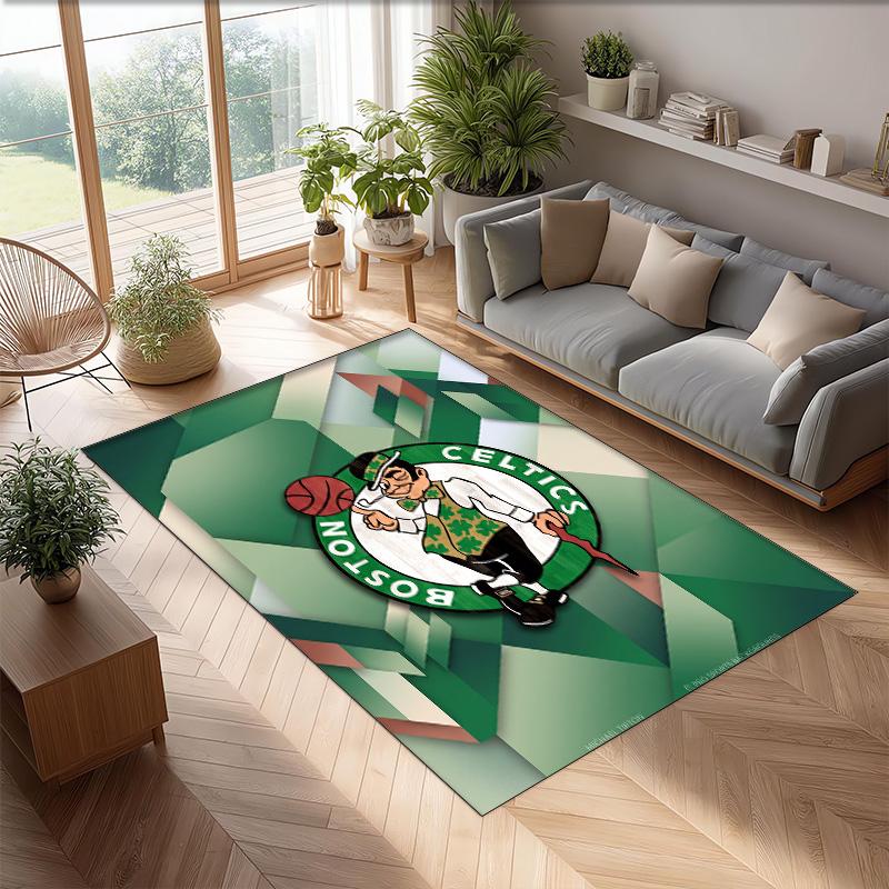Tappeto Morbido Antiscivolo per Interni con Motivo Calcio Celtic FC, Tappetino Decorativo Sportivo per Camera da Letto