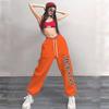 Women Oversize Sports Pants Female Loose Casual Hip Hop Pants Retro Print Jazz Street Dance Long Pants