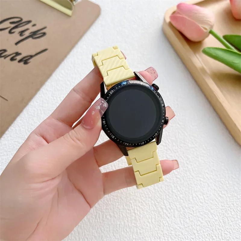 

20мм 22мм Ремешок Для Huawei watch 5 46мм Ремешок Углеродное Волокно Correa Браслет huawei watch gt 4 3 2 Pro 46мм 42мм Ремешки для часов 20mm watch band