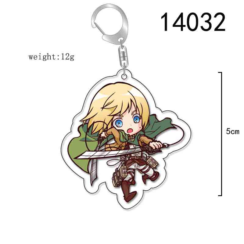 Attack on Titan Double-Sided Keychain - Levi, Mikasa & Eren Acrylic Pendant