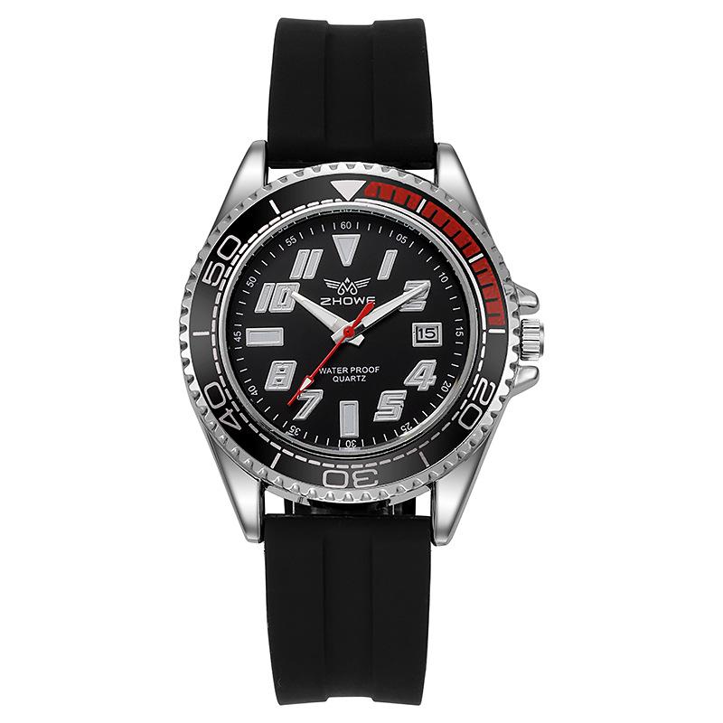 Silicone Tape Green Water Ghost Sports Watch Men'S Luminous Men'S Business Quartz Watch, Not Waterproof Watch Now