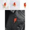 Distinctive Alloy Brooch Featuring Cartoon Lightning Design Bold Red Color Great For Unisex Fashion