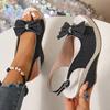 Vintage Rivet Decor Wedge Sandals Women Summer High Heels Platform Sandals Ankle Buckle Beach Shoes