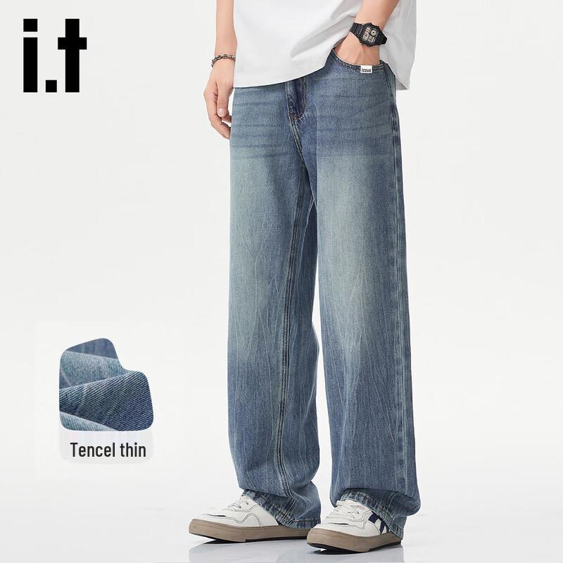 

Izzue It Men s High Street Lyocell Tencel Straight-Leg Jeans 29