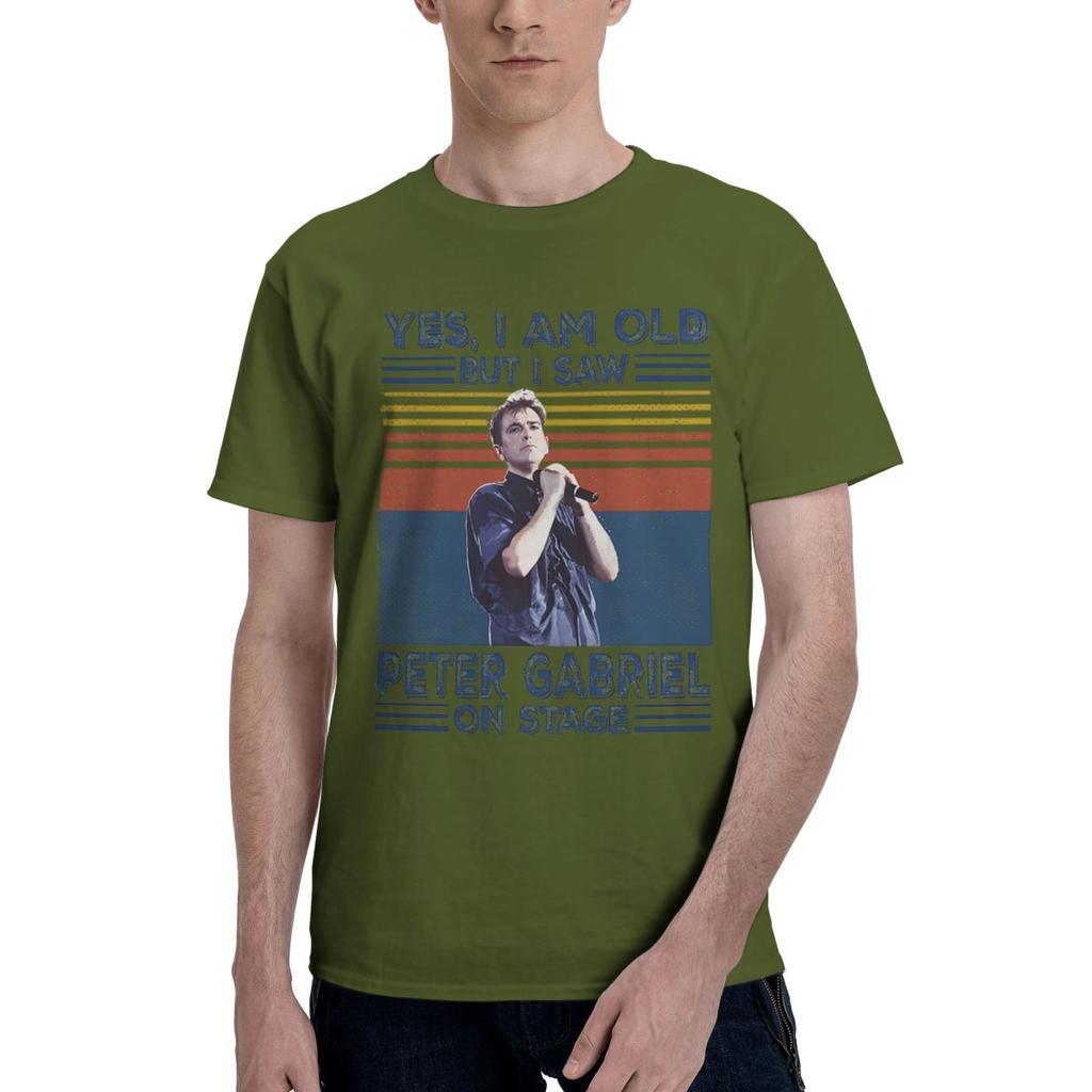 Im Old But I Saw Peter Gabriel On Stage 100 Cotton Casual Breathable Confortable Man Funny TShirt For Men Funny Gifts