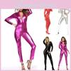 Elegant And Attractive Metallic Catsuit Bodysuit With Good Stretchy Fabric For Women