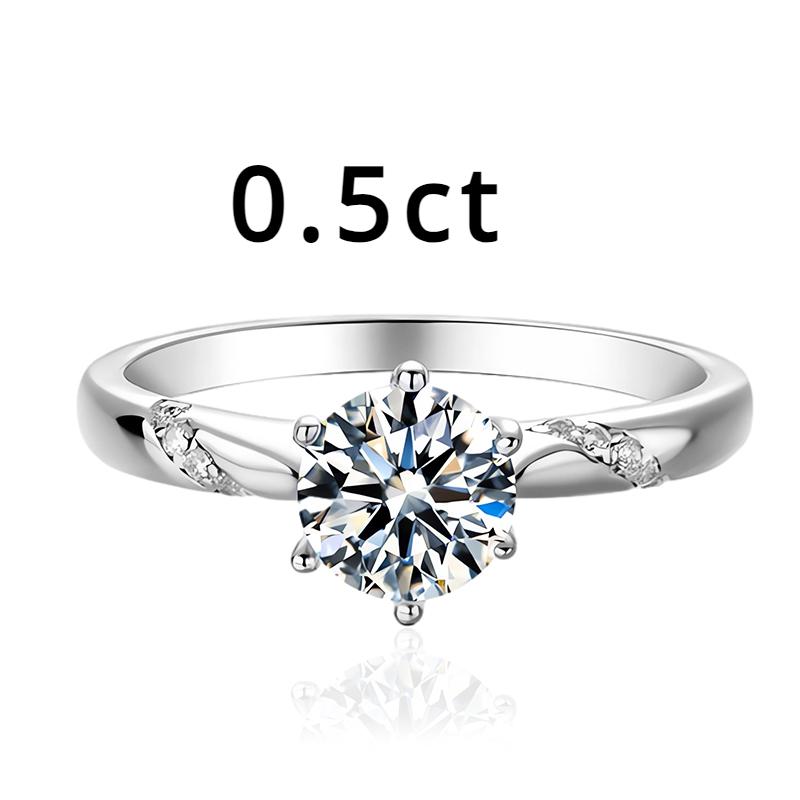 

Кольцо с муассанитом 3 карата, 9 мм, стерлинговое серебро 925 пробы с позолотой 18 карат, обручальное кольцо с бриллиантом, ювелирные изделия для женщин 9