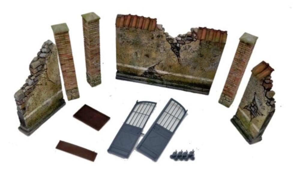 HD Models 1/35 Scale General-Purpose Italian Iron Gate Fence Resin Kit HDM35234 (Scenery)