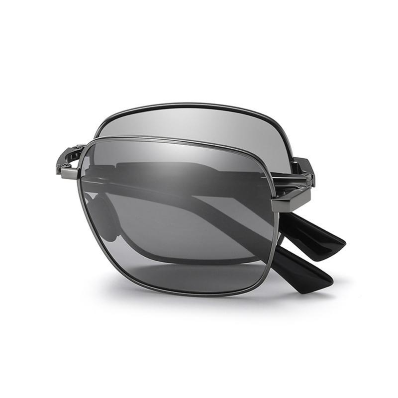 

Антибликовые очки ночного видения для мужчин, поляризованные солнцезащитные очки для вождения, алюминиевые безободковые фотохромные очки для верховой езды, защита от ультрафиолета