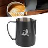 Frothing Cup Prevent Spilling 304 Stainless Steel Milk Frothing Pitcher with Handle for Coffee Making 600ml