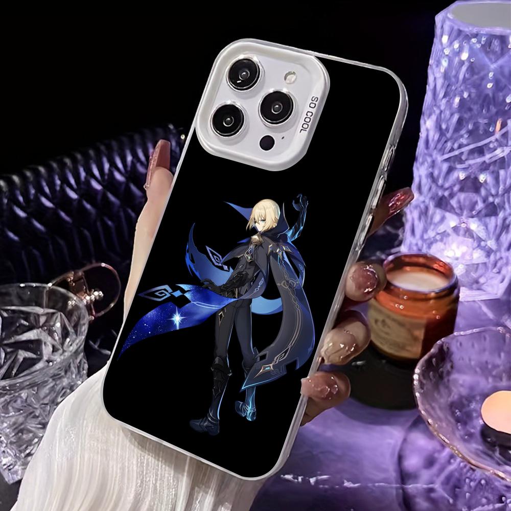 Game GI Dainsleif Phone Case for iPhone 17 16 15 14 13 12 11 X XR XS Air Pro Max Plus White Colorful Silver Cover