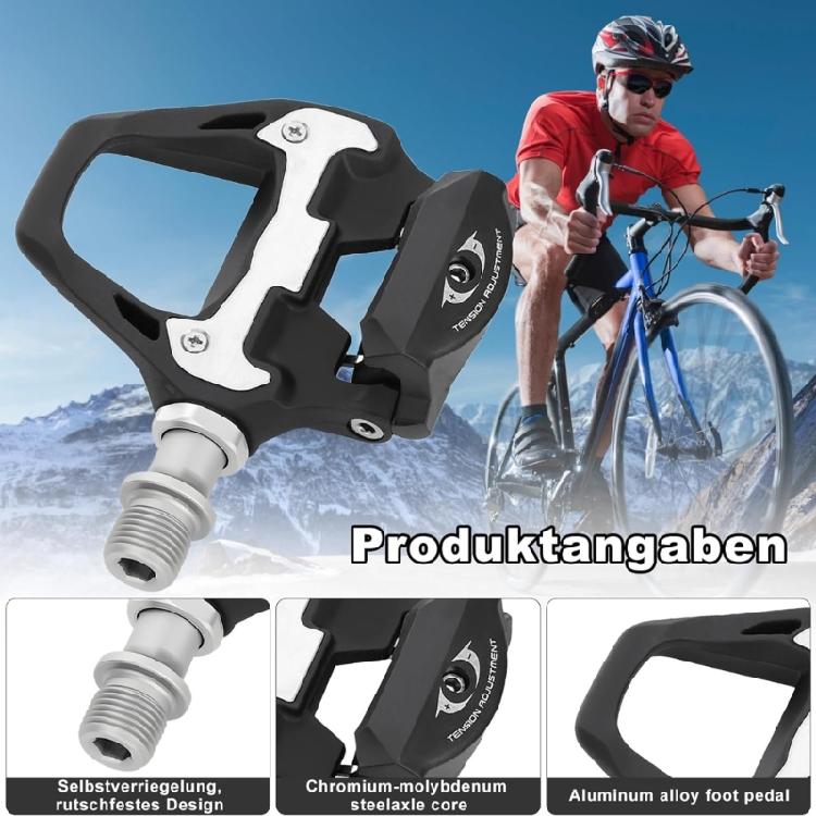 Mountain Bike Locking Pedals Crank Cleats Antiskid Bicycles Pedals Adapters for Improved Grip and Safe