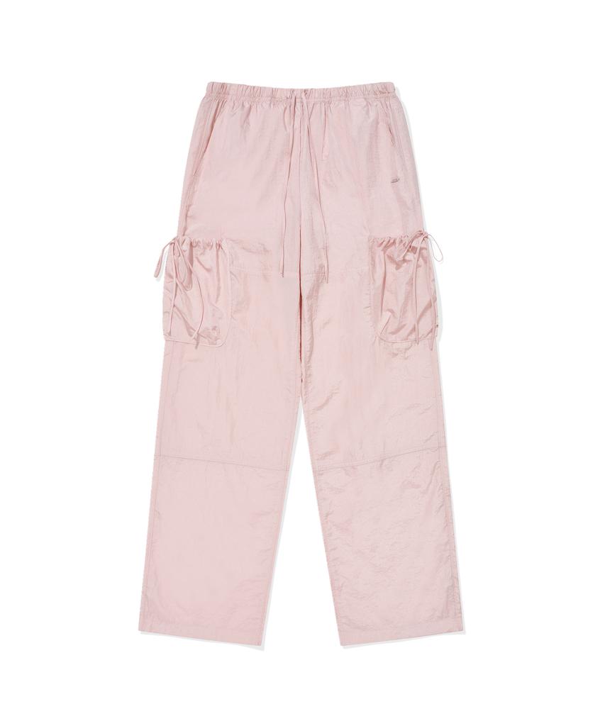 COVERNAT WOMAN String Fluid Cargo Pants Light Pink
