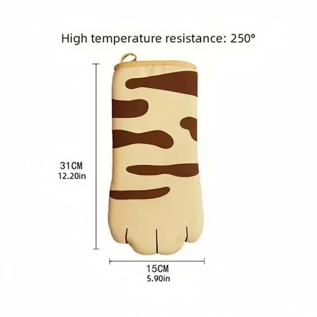 1 Paar skurrile Küchenhelfer Katzenpfote Thermohandschuhe Bügeln & Hochtemperatur-Backofen Mikrowellengeeignet Kochhandschuhe Handwäsche