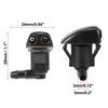 uxcell 85381-30020 Car Windshield Washer Nozzles for Cor olla Replacement, Black 4 Pcs