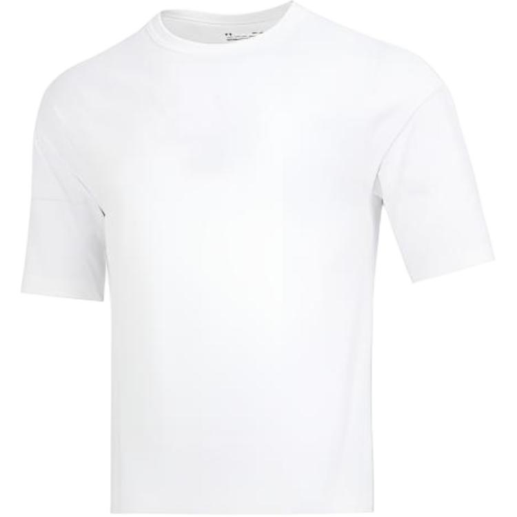 Under Armour Drop Shoulder Sleeve T Shirt Men s White 1376616-100 XXL