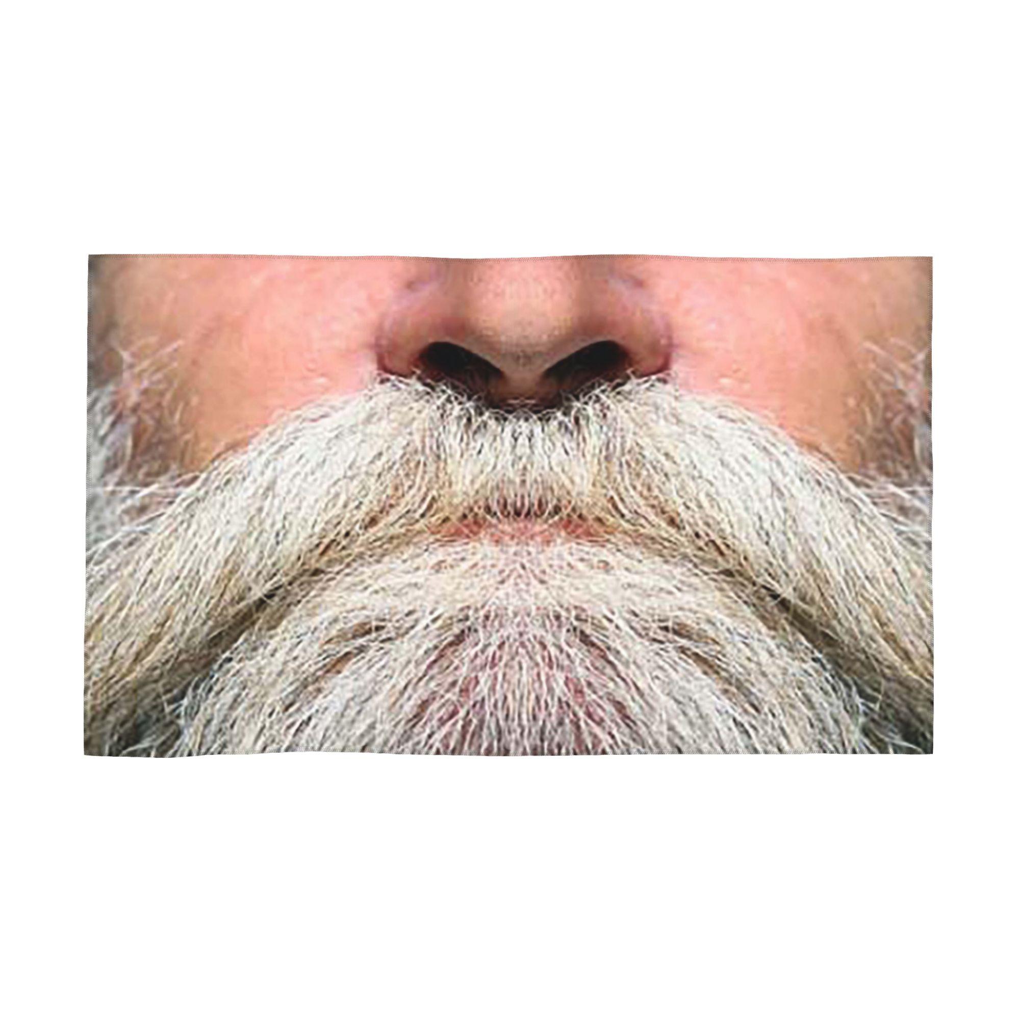 

A luscious grey beard -only Soft Face Towel Quick Dry Pool Bath Cotton Towels Absorbent W30*H60(CM)