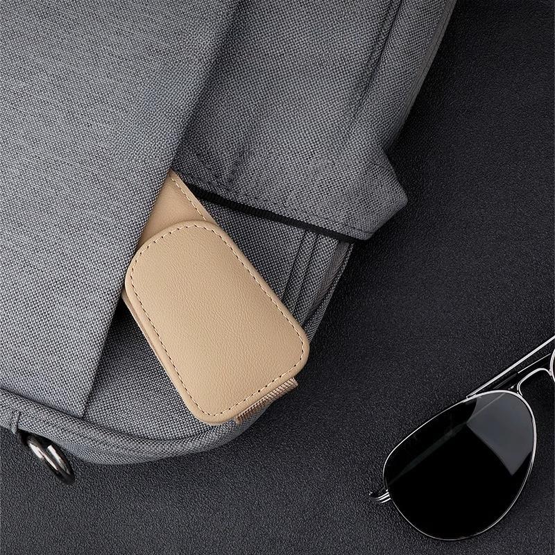 1Pc Car Visor Glasses Clip Multifunctional Car Glasses Frame Leather Car Storage Box Car Sunglasses Clip Clip