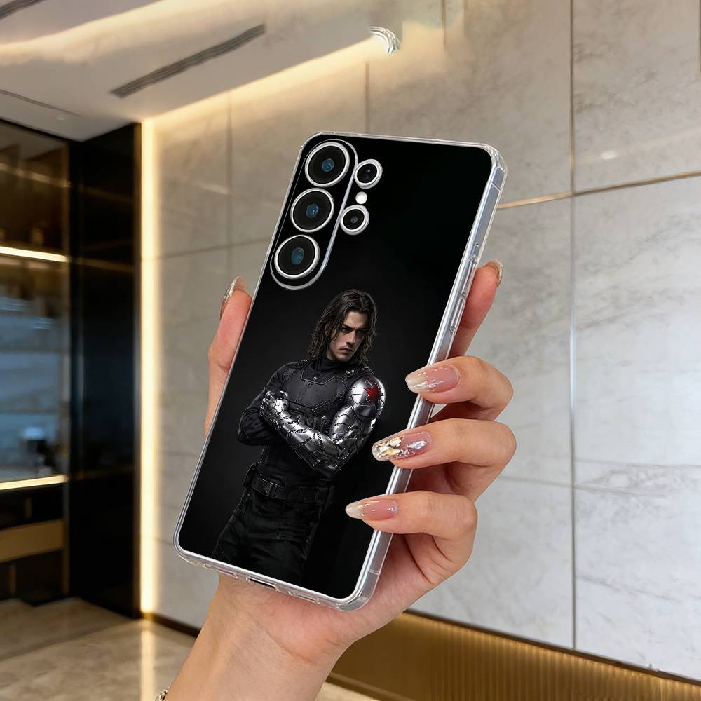 B-Bucky- Barnes  Winter -S-Soldier Phone Case For Samsung S25,S24,S21,S22,S23,S30,Ultra,S20,Plus,Fe,Lite Transparent Cover