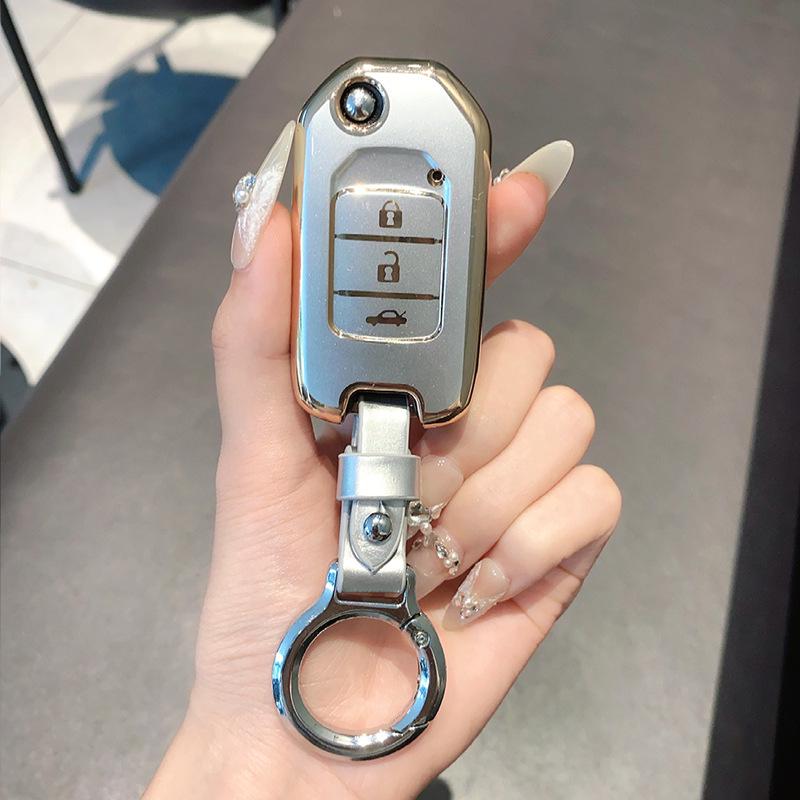 Kryt na klíče pro Honda CRV, Accord, Civic, URV, Vezel, Fit a Lingpai s pouzdrem a přezkou.