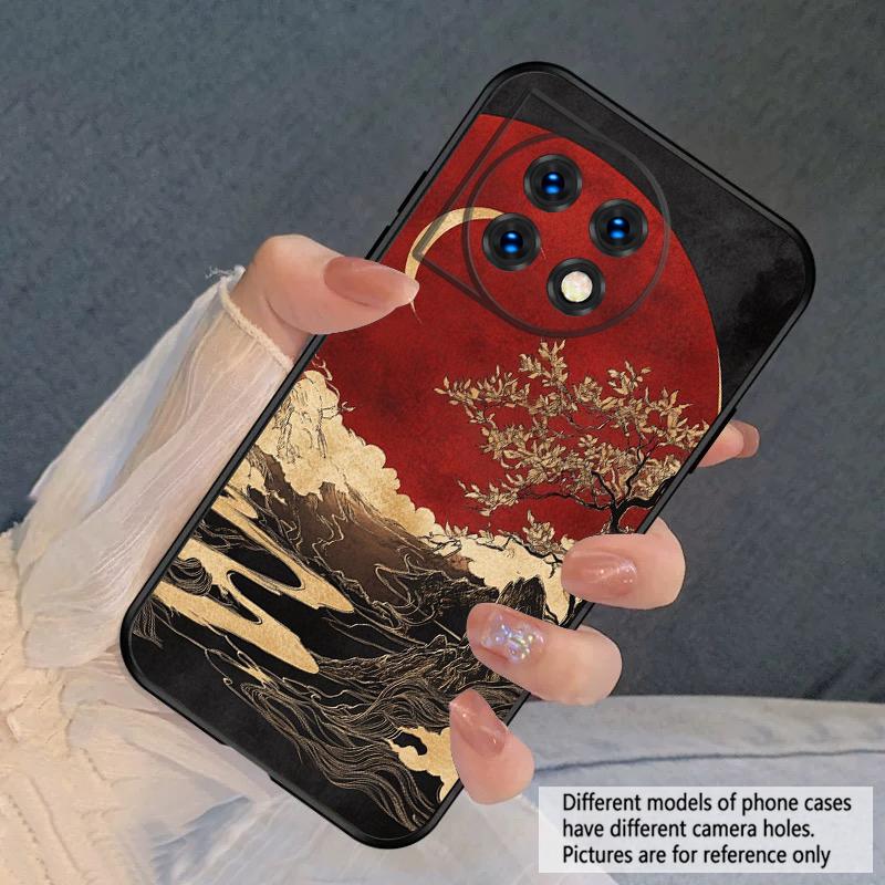 Sunset Black River For Oneplus 8T 9 9R 10 Pro 11 12 13 13R 5G ACE 5 Nord2 4 CE 3 4 Lite N20 SE N200 silicone soft phone case