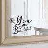 English Slogan Love Dandelion Bathroom Bathroom Mirror Beautifying Wall Sticker