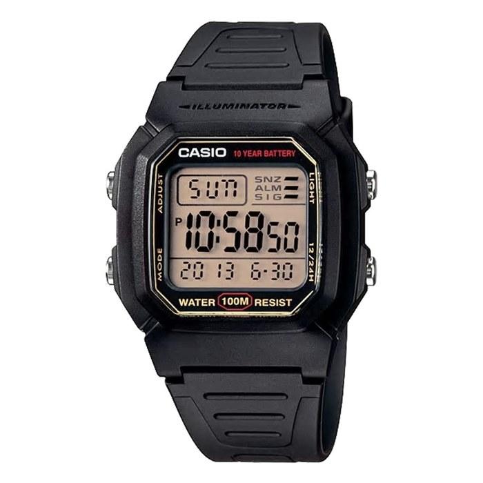 Casio Standard Digital Men s Watch W-800HG-9AV Black Gold LCD Import Model