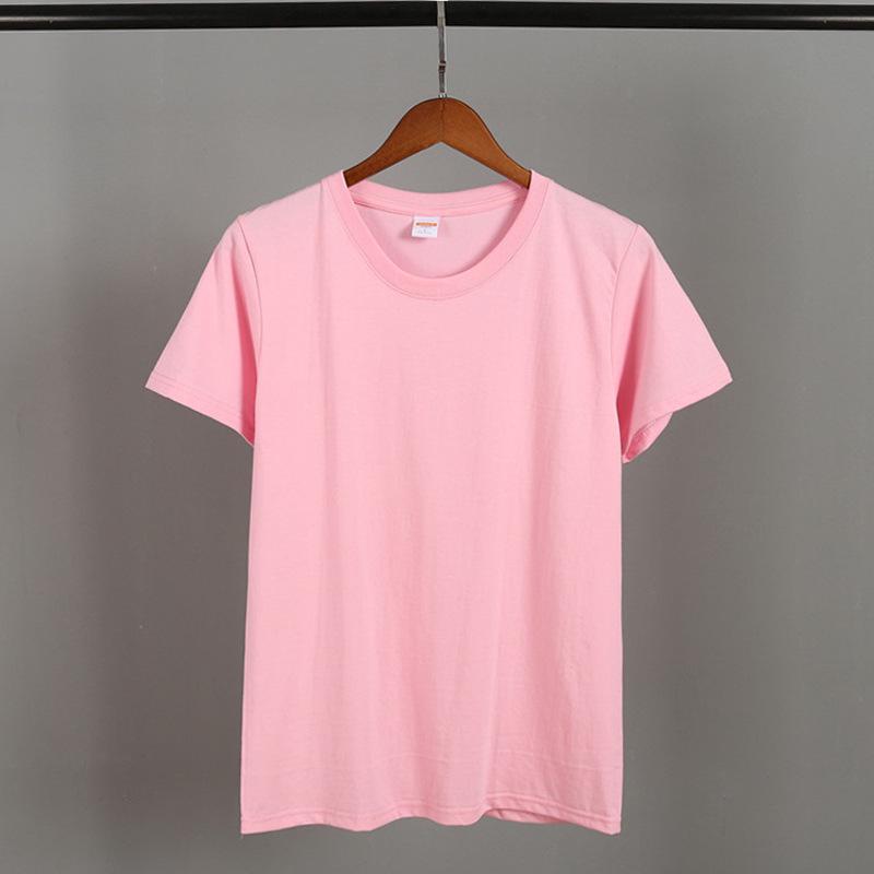 Korean Style Men's Summer Solid Color Round Neck T-Shirt - Black & White