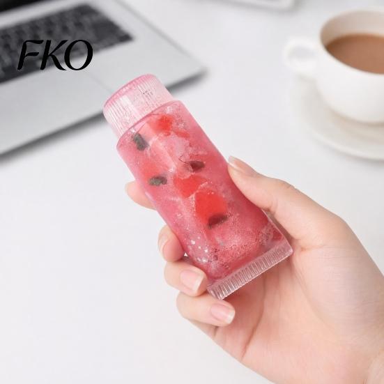 Blueberry Toothpaste Stress Reliever Relief Tube Toy, Strawberry Lemon Clover Pressure Toy Squeeze Anxiety Relieving Clear