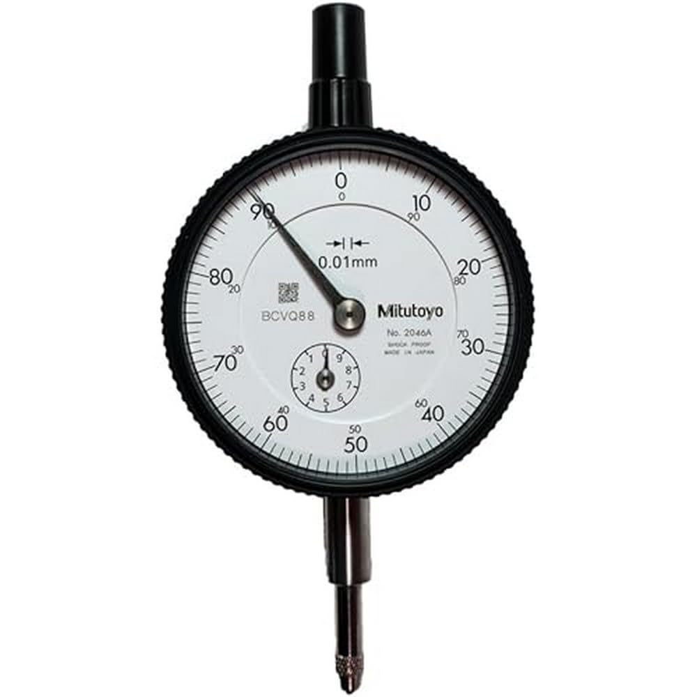

Mitutoyo Standard Dial 10mm Measuring No Continuous Gauge, Range, Lugs, Scale/Shockproof, 2046AB-09